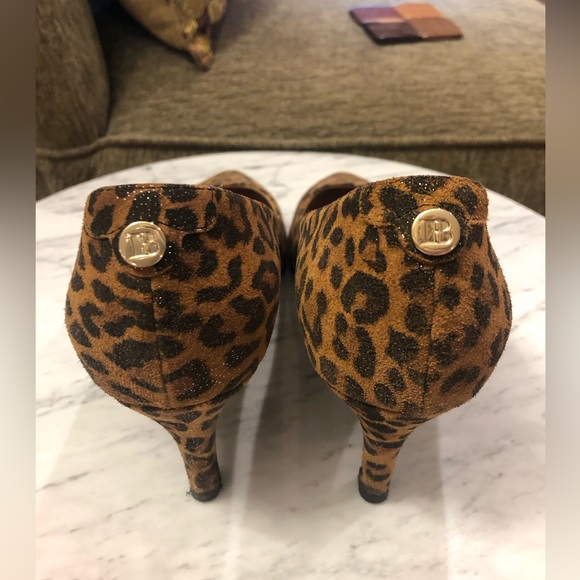 Browns couture leopard print all leather heels - Picture 6 of 8